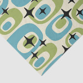 Midden-eeuwse moderne atoompatroon tissuepapier (Detail)