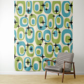 Midden-eeuwse moderne atoompatroon wandkleed (In situ)