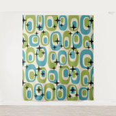 Midden-eeuwse moderne atoompatroon wandkleed (Voorkant)