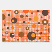 Midden-eeuwse moderne atoompuntpatroon inpakpapier vel (Voorkant 3)