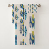 Midden-eeuwse moderne atoomtijdperk bad handdoek (Insitu)