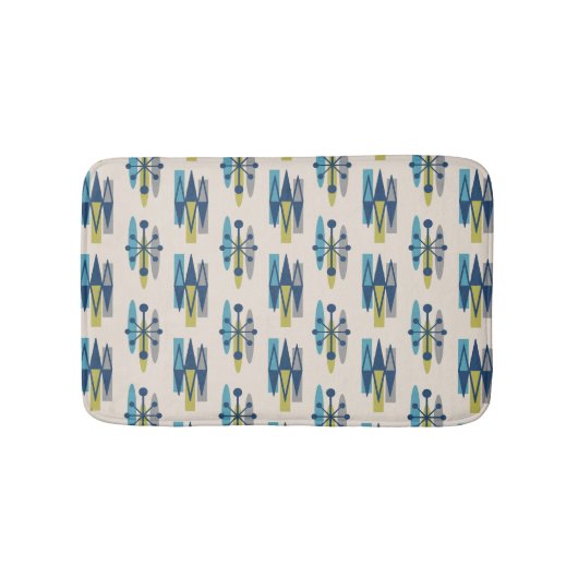 Midden-eeuwse moderne atoomtijdperk badmat (Voorkant)