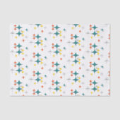 Midden-eeuwse moderne atoomtijdperk begint turquoi tissuepapier (Voorkant)