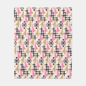 Midden-eeuwse moderne atoomtijdperk fleece deken (Voorkant)