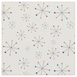 Midden-eeuwse moderne atoomtijdperk, roompatroon stof