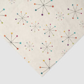 Midden-eeuwse moderne atoomtijdperk, roompatroon tissuepapier (Detail)