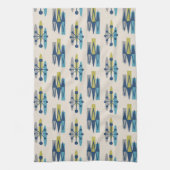 Midden-eeuwse moderne atoomtijdperk theedoek (Verticaal)