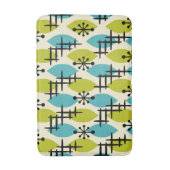 Midden-eeuwse moderne atoomvalpatronen badmat (Voorkant Verticaal)