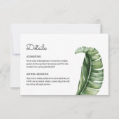 Midden-eeuwse moderne banaanblad details kaart inl (Voorkant)