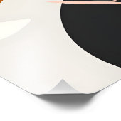 Midden-eeuwse moderne bladeren foto afdruk (Hoek)