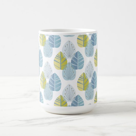 Midden-eeuwse moderne bladeren koffiemok (Center)