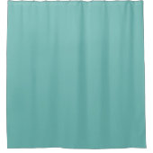 Midden-eeuwse moderne Blauwgroen Solid Douchegordijn (Voorkant)