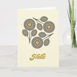 Midden-eeuwse moderne bloemnoot Kaart