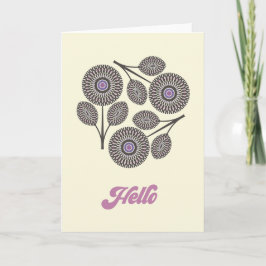 Midden-eeuwse moderne bloemnoot Kaart