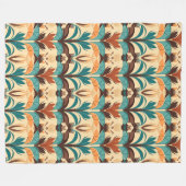Midden-eeuwse moderne Boho Fleece Deken (Voorkant (Horizontaal))