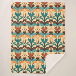 Midden-eeuwse moderne Boho Sherpa Deken