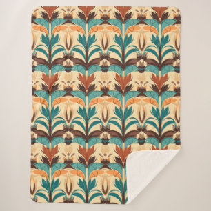 Midden-eeuwse moderne Boho Sherpa Deken