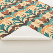 Midden-eeuwse moderne Boho Sherpa Deken (3/4)