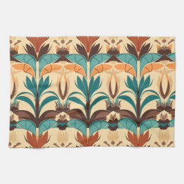 Midden-eeuwse moderne Boho Theedoek