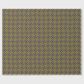 Midden-Eeuwse Moderne Bronzen Mosterd Onweer Cadeaupapier (Vlak)