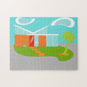 Midden-eeuwse moderne Cartoon Legpuzzel (Horizontaal)