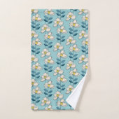 Midden-eeuwse moderne Floral Leaf Pattern Bad Handdoek (Handdoek)