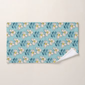 Midden-eeuwse moderne Floral Leaf Pattern Bad Handdoek (Handdoek)