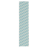 Midden-eeuwse moderne Floral Leaf Pattern Korte Tafelloper (Voorkant)