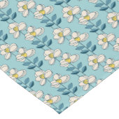 Midden-eeuwse moderne Floral Leaf Pattern Korte Tafelloper (Hoek)