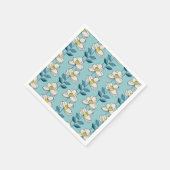 Midden-eeuwse moderne Floral Leaf Pattern Servet (Hoek)