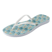 Midden-eeuwse moderne Floral Leaf Pattern Teenslippers (Schuin)