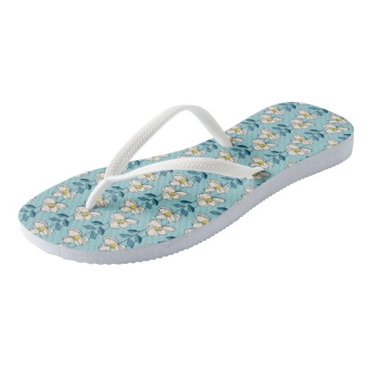 Midden-eeuwse moderne Floral Leaf Pattern Teenslippers (Schuin)