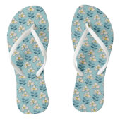 Midden-eeuwse moderne Floral Leaf Pattern Teenslippers (Voetbed)