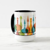 Midden-eeuwse moderne glazen vazen mok (Voorkant links)