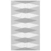 Midden-eeuwse moderne grijze argyle-tablet tafelkleed (Voorkant)