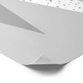 Midden-eeuwse moderne grijze Poster (Hoek)