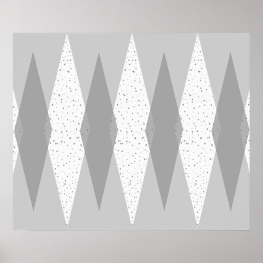 Midden-eeuwse moderne grijze Poster (Voorkant)