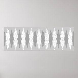 Midden-eeuwse moderne grijze Poster