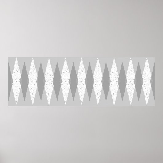 Midden-eeuwse moderne grijze Poster (Voorkant)