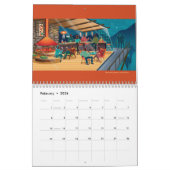 Midden-eeuwse moderne huizen kalender (Feb 2026)