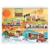 Midden-eeuwse moderne huizen kalender (Hoes)