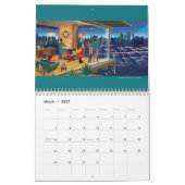 Midden-eeuwse moderne huizen kalender (Mar 2027)