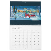 Midden-eeuwse moderne huizen kalender (Jan 2027)