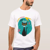 Midden-eeuwse moderne I heb ruimte kat nodig T-shirt (Voorkant)