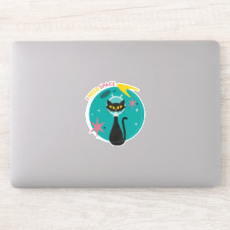 Midden-eeuwse moderne “Ik heb ruimte nodig” ruimte Sticker