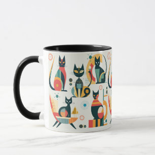 Midden-eeuwse moderne katten mok