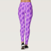 Midden-eeuwse moderne katten, orchidee en Paarse Leggings (Achterkant)