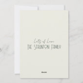 Midden-eeuwse moderne kerstkring feestdagenkaart (Achterkant)