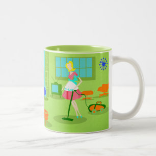 Midden-eeuwse moderne klantenkoffieMok Tweekleurige Koffiemok