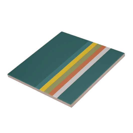 Midden-eeuwse moderne kleuren tegeltje (Zijkant)